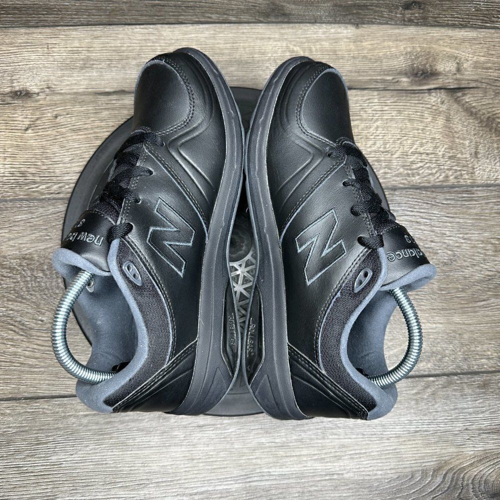 New Balance 813 All Black Leather Comfort Women Walking Work Shoes SIZE 9.5D - Picture 5 of 8